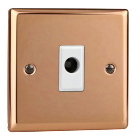 Varilight 16A Flex Outlet Plate Polished Copper