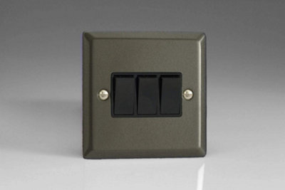 Varilight 3G 1 or 2W 10A Switch Graphite XP3B Price Comparisons | Compare The Build