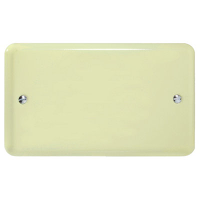 Varilight Double Blank Plate White Chocolate