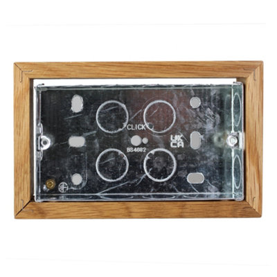 Varilight Double Surface Mounting Wall Box Oak