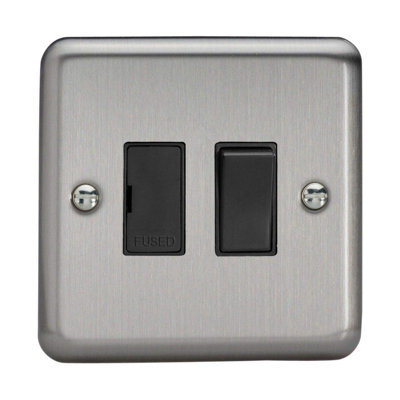 Varilight Fused Spur 2-Gang 13A Double Pole Switched Socket