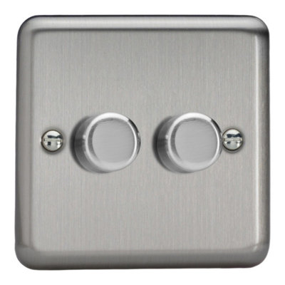 Varilight V-Pro 1-Gang 2-Way LED Dimmer In White JOP401W - K Lighting Supplies - Foto 1