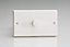 Varilight KQDP601W Leading Edge Dimmer Switch White PVC 600W 1-Gang