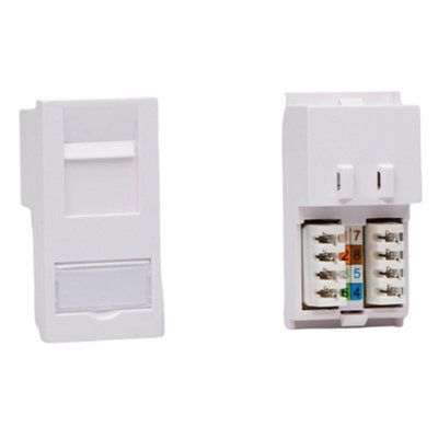 Varilight RJ45 Cat6 Module for 1 DataGrid Space White, single-gang ...