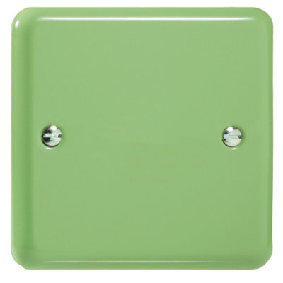 Varilight Single Blank Plate Beryl Green