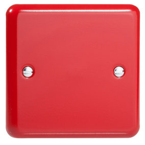 Varilight Single Blank Plate Pillar Box Red
