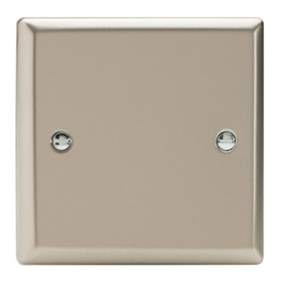 Varilight Single Blank Plate Satin