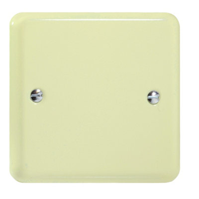 Varilight Single Blank Plate White Chocolate