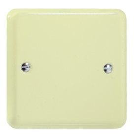 Varilight Single Blank Plate White Chocolate