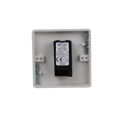 Compare Varilight Classic LED V-Pro 1 Gang Rotary Dimmer Switch White Prices | Compare The Build