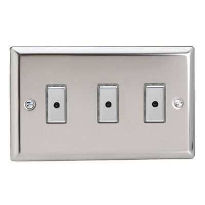Varilight Triple V-Pro Multi-Point LED Dimmer 3 x 0-100W - Chrome With ...