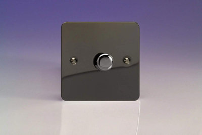 Varilight V-Pro Ultra Flat Iridium Black 1-Gang LED Trailing Edge Dimmer Switch 1 or 2 Way