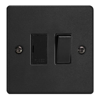 Varilight XDE6B.MB 13A Switched Fused Spur Matt Black - Neon Indicator ...