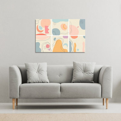 various shapes and doodle objects (Canvas Print) / 31 x 41 x 4cm
