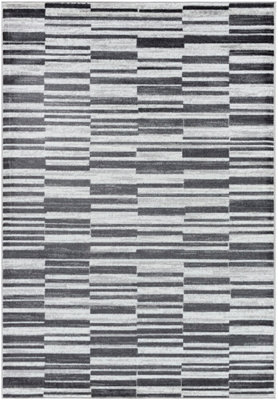 VARTIKA Scandi Modern Black Area Rug 120 x 170 cm