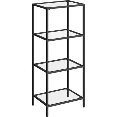 4 tier glass deals shelf