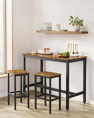 Breakfast bar table and chairs hot sale