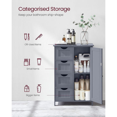Vasagle freestanding 2024 bathroom cabinet