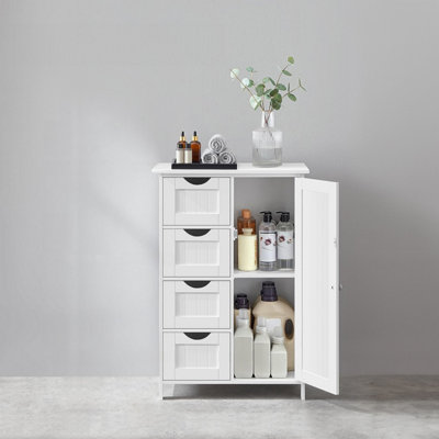 VASAGLE Bathroom Storage Cabinet with Door and Adjustable Shelf - ShopStyle  Buffets & Sideboards