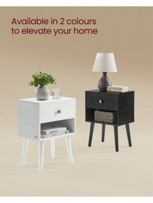 VASAGLE Bedside Tables, Set Of 2, Side Table With Storage Drawer And ...