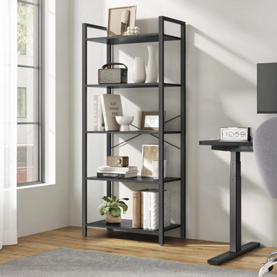 VASAGLE Bookcase, Bookshelf 5-Tier, Standing Display Storage