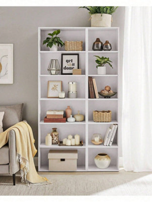 VASAGLE Bookcase, Bookshelf With 6 Shelves, For Living Room, Study, Office, Bedroom, Modern Style