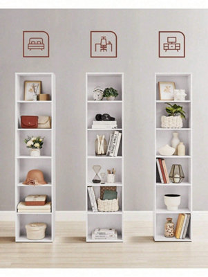VASAGLE Bookcase, Bookshelf With 6 Shelves, For Living Room, Study, Office, Bedroom, Modern Style
