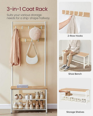 Vasagle coat deals rack bench