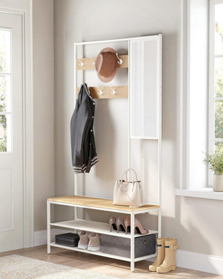 Small shoe and coat on sale rack