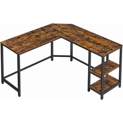 VASAGLE Computer Desk L Shaped Writing Workstation Corner Study