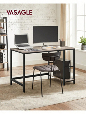 Computer Desk w/ 2 Shelves on Left or Right for Office Home Study Writing Table