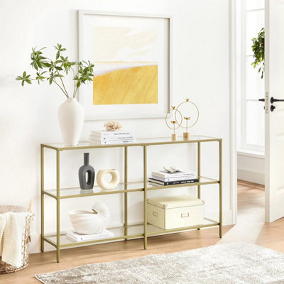 Vasagle console table deals gold