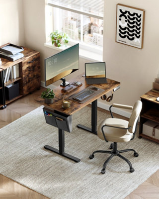 VASAGLE Electric Standing Desk, Height Adjustable Desk, 60 x