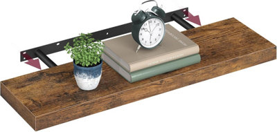 VASAGLE Extended Wall Display, Large Floating Shelf for Multi-Purpose ...