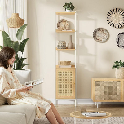VASAGLE Freestanding Shelving Unit, 6-Tier Bookcase in Boho