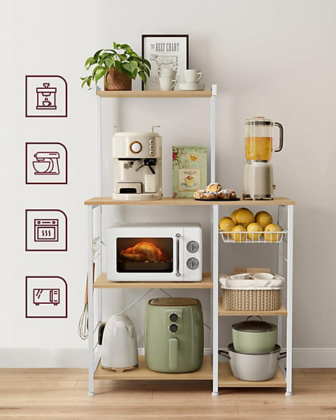 VASAGLE Kitchen Shelf, Microwave Stand, Baker's Rack VASAGLE Kitchen Shelf, Microwave Stand, Baker's Rack