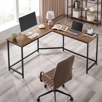 L shaped desk deals assembled