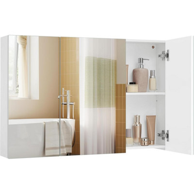vasagle-mirrored-wall-cabinet-triple-door-bathroom-storage-with