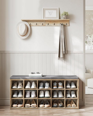 Shoe rack storage bench deals