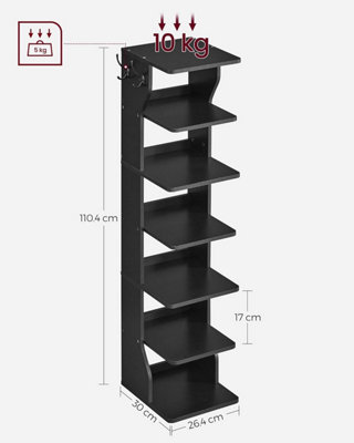 Small shoe rack black sale