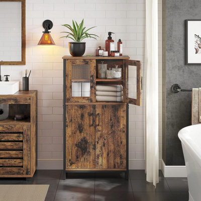 VASAGLE Bathroom Storage Cabinet with Door and Adjustable Shelf - ShopStyle  Buffets & Sideboards