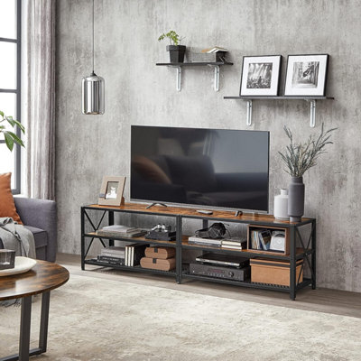 Rustic brown tv deals stand