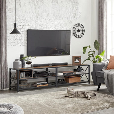 75 tv store console table