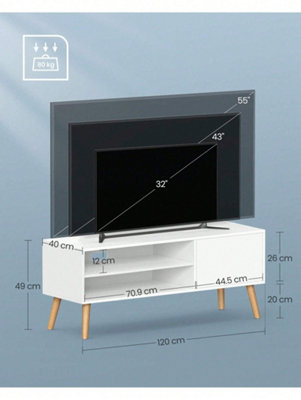 Tv-meubel met een breedte van 120 cm, voor tv's tot 55 inch
