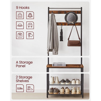 Vasagle vintage hat and coat stand clearance