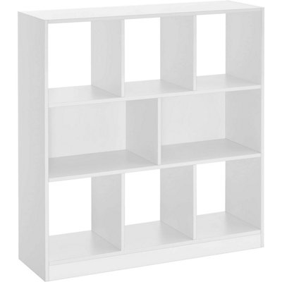 VASAGLE Wooden Bookcase with Open Cubes and Shelves, Free Standing Bookshelf Storage Unit and Display Cabinet, for Living Room