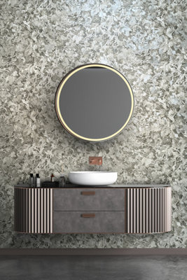 Vasari Ariana Marble Monochrome Wallpaper