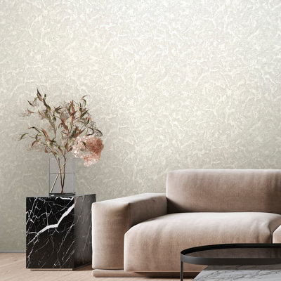 Vasari Ariana Plaster Off-White Wallpaper
