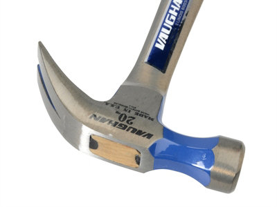Vaughan 127-15 R20 Curved Claw Nail Hammer All Steel Smooth Face 570g (20oz) VAUR20 - 5