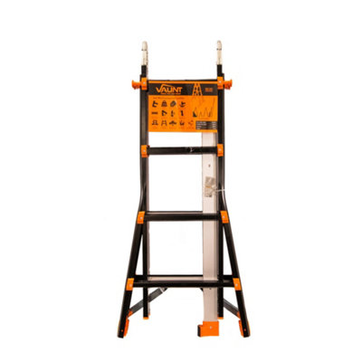 Vaunt 4 Tread Telescopic Multi-Purpose Ladder Aluminium A Ladder ...
